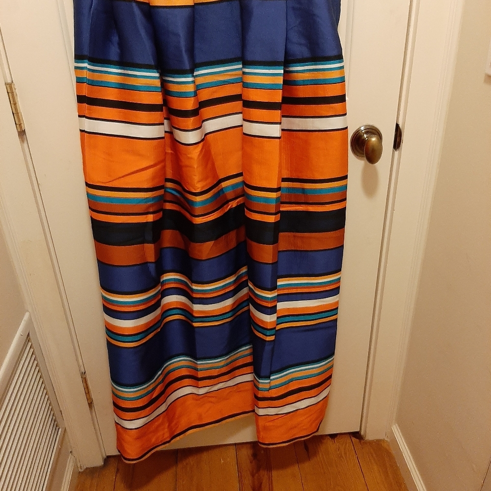 Alberta Ferretti Poly/Silk Floor Length Skirt
